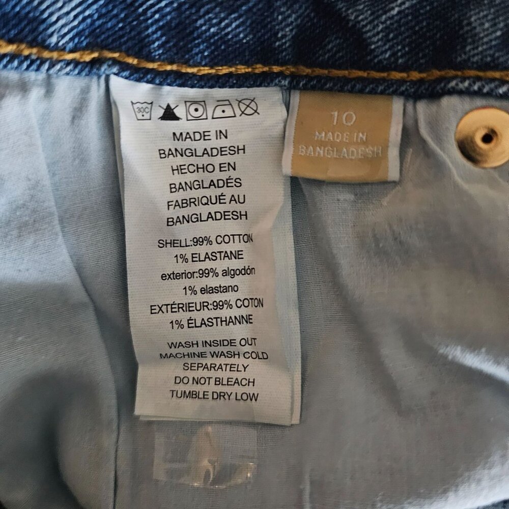 MICHAEL Michael‎ Kors Women's SELMA Stone Wash Crop Flare Jeans Size 10 NWT - Picture 9 of 15